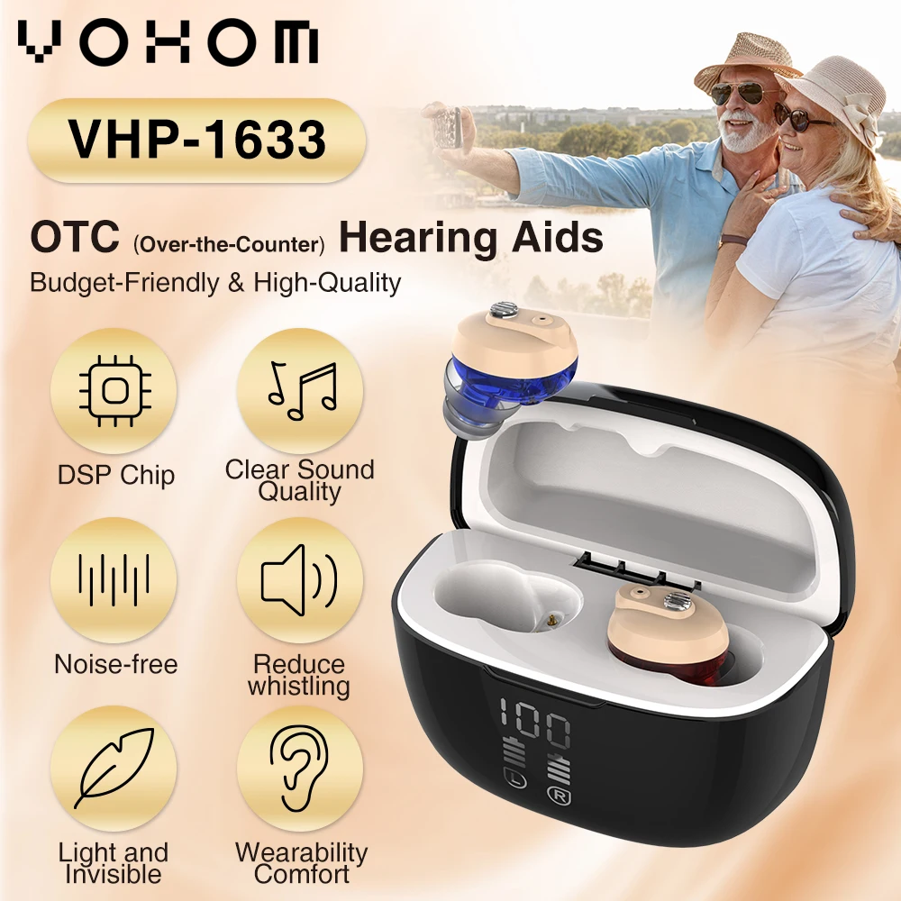 OTC CIC Mini Hearing Aids Cost Of Rechargeable Hearing Aids For Seniors Quality Manufacturer Digital Wireless Hearing devices