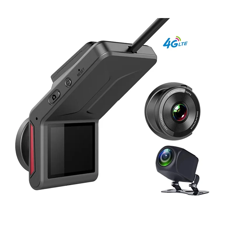Видеорегистратор K18 с двумя каналами, 4g, Wi-Fi, gps, отслеживание, прямая трансляция, проверка на телефон, ночное видение, Автомобильный видеорегистратор 4g, подходит к Макс. 128 г.