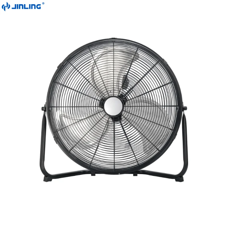 JINLING Portable Commercial Garage Floor Fan 400mm 3 Speed High Velocity Industrial Fan