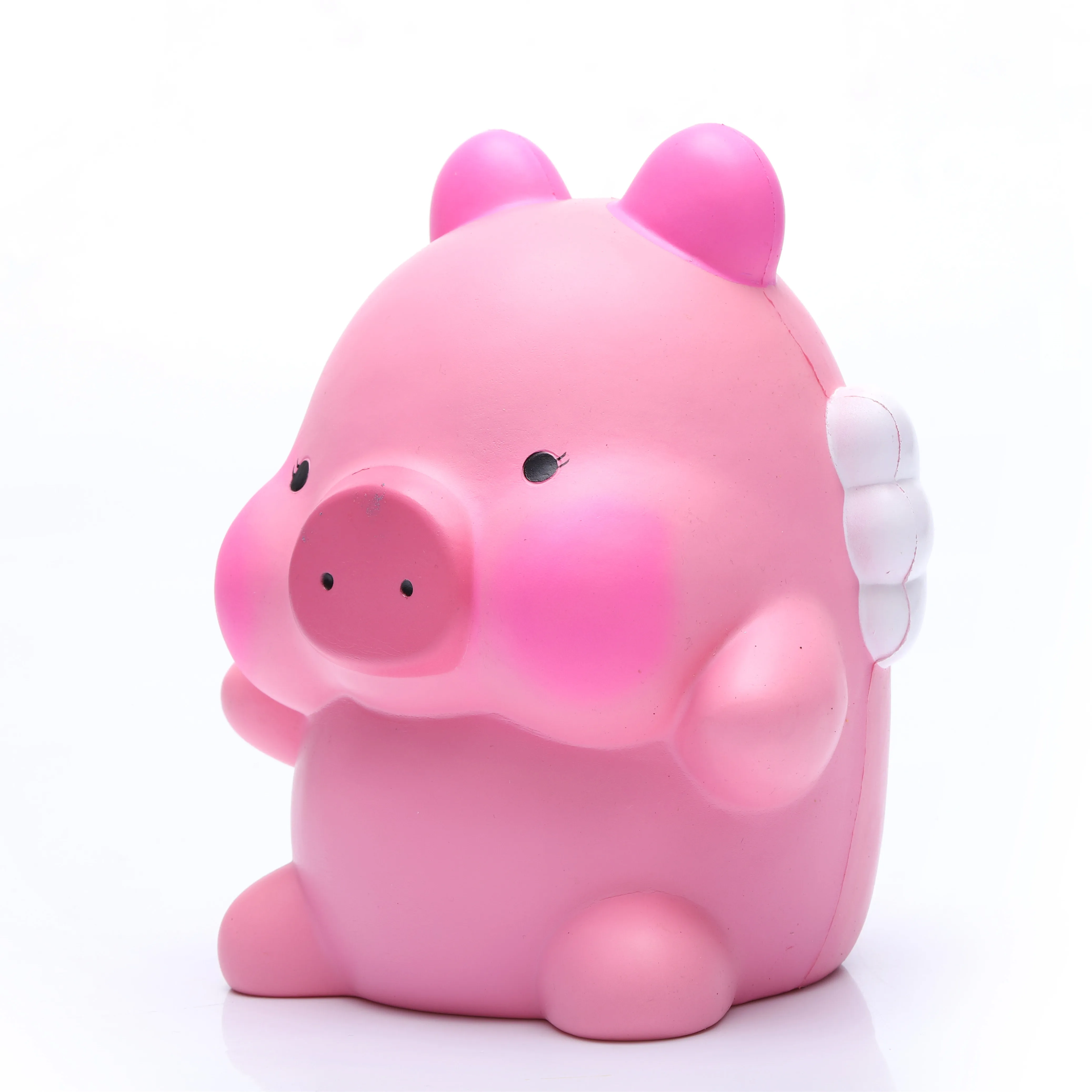 Custom design giant pink flying pig pu toys