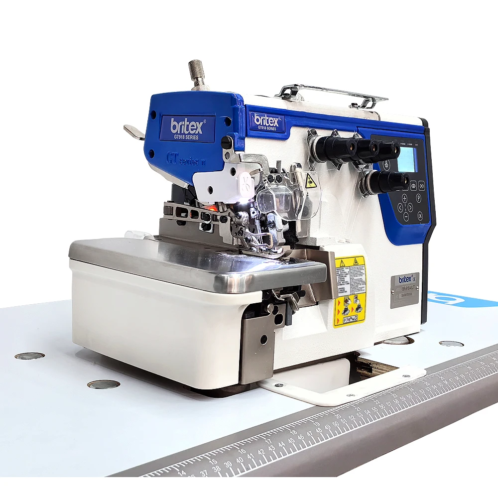 High quality Britex Br-GT918-3ut stepper motor automatic 3 thread overlock machine sewing equipment for clothes