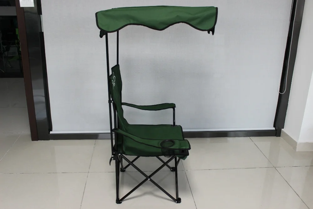 portable folding beach chair camping chair with sunshade or umbrella