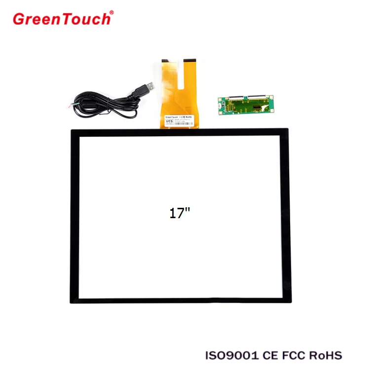 GT-CTP-Y17A-1 Pcap, сенсорная панель, проекционная емкостная сенсорная панель, сенсорное стекло с usb-контроллером Weida ILITEK EETI