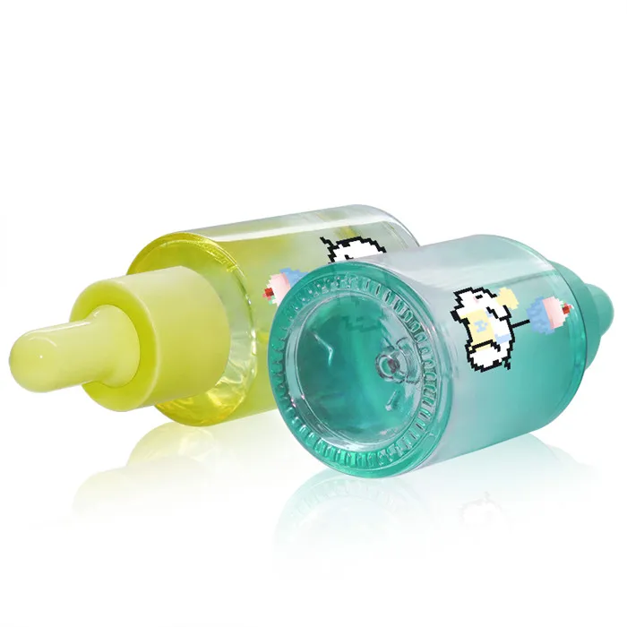 botella de cristal 120 ml customized luxury thick wall glass square toner bottle screw cap