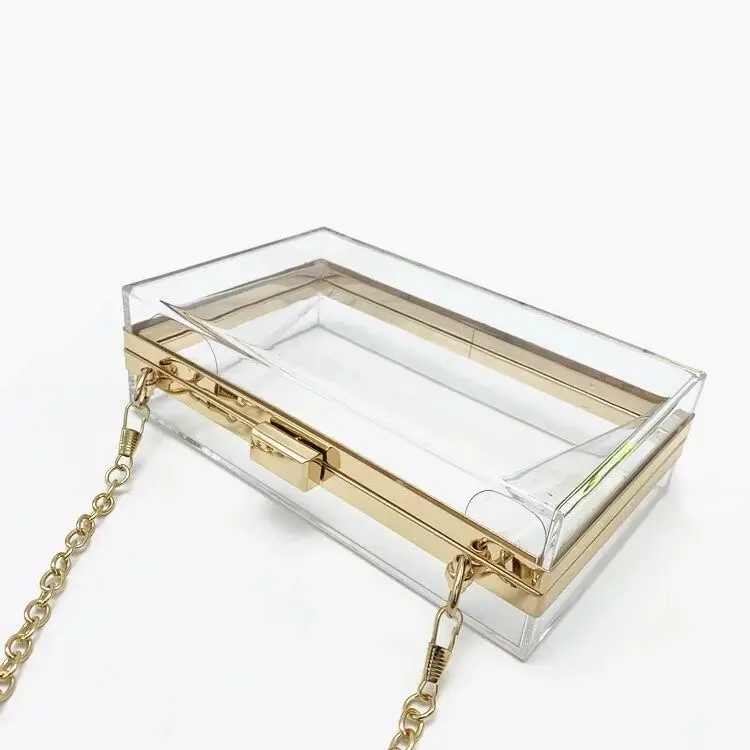 2019 hot sale clear acrylic wedding evening clutch women clutch bag