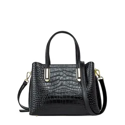 Factory Wholesale New Crocodile Pattern Leather Ladies Handbag Large Capacity Ladies Handbag
