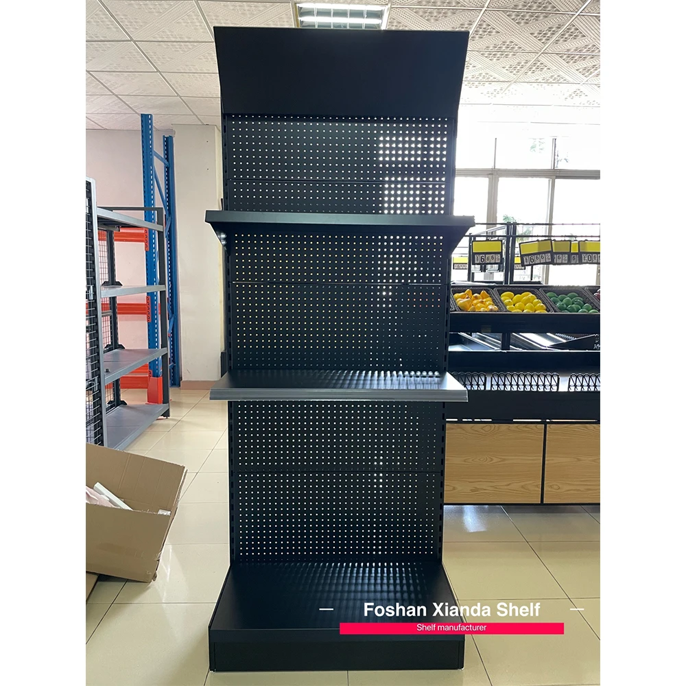 Black Metal peg board display wall tools display rack pegboard wall mount shelf