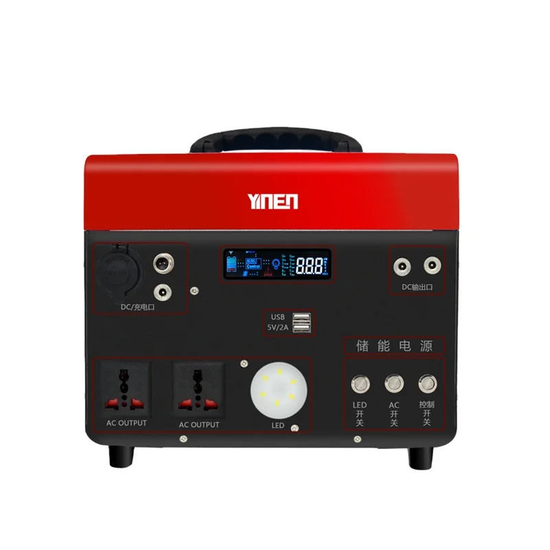 In-Stock Portable Power Station Battery 500w 1000w 1500W 2000w 110V 220V Solar Generator for Emergency Backup