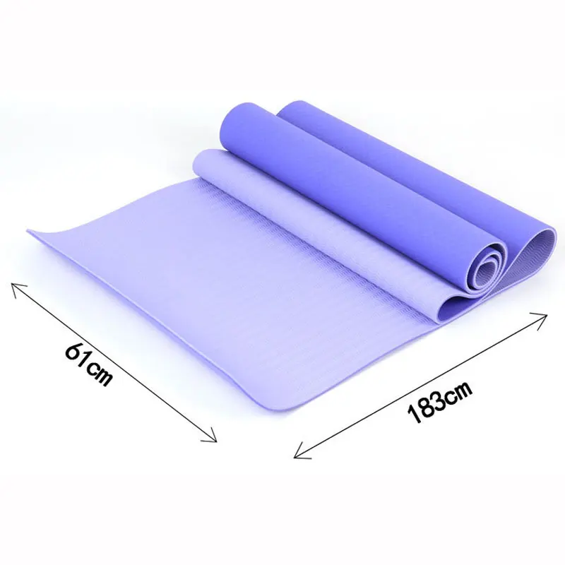 Amilerui 6mm Home Use Pilates Mat Non Slip Yoga Exercise Equipment Yoga Mat Eco Friendly Tpe Yoga Mat
