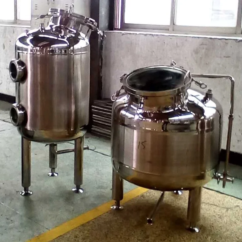 stainless steel Alcohol Ethanol Buffer Chemical Tank Collection Holding Storage Bucket Vat chemical storage equipment