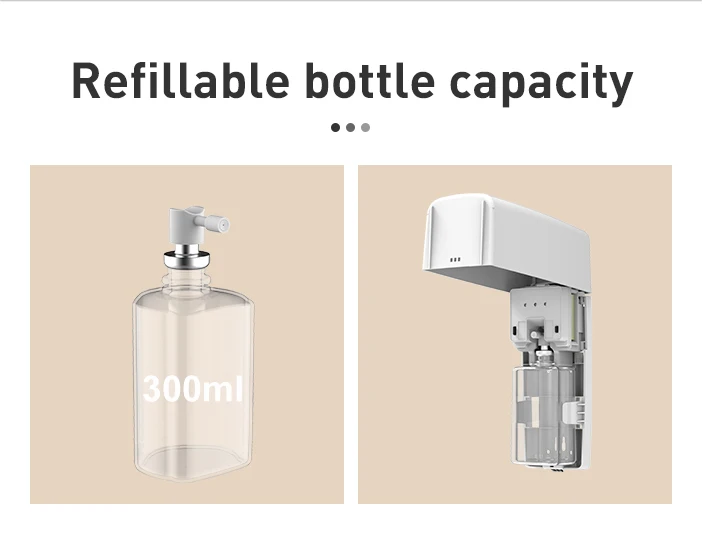 2024 OEM new arrival Non-aerosol Dispenser Automatic Liquid pump Dispenser Intelligent Sensor LCD  300ml Factory Price