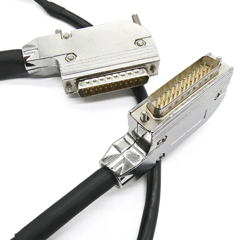 DSUB 25 metal hood RS232 Serial D-sub 1.5m Male 25 Pin To Female Db25 Parallel Centronics Cable