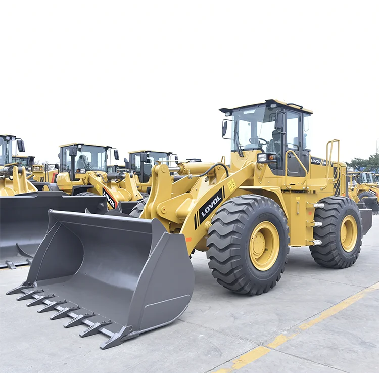 NEW construction heavy equipment LOVOL FL955 wheel loaders 6 ton 7 ton 9ton loaders for sale