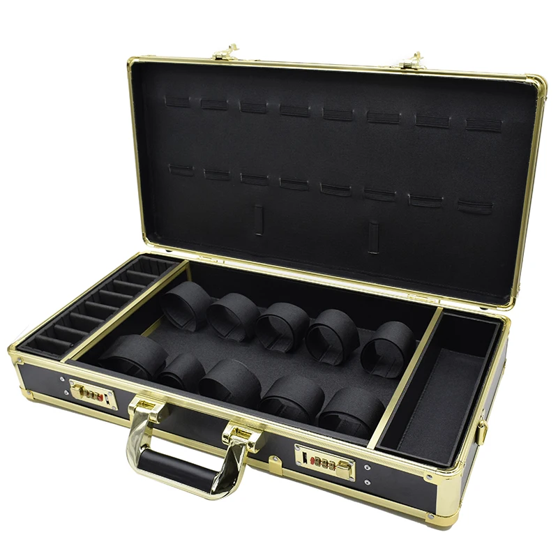 New Arrival Barbershop Barber Haircut Tools Case  Hairdresser  Portable Scissors Tool Collecting with Inside Grids