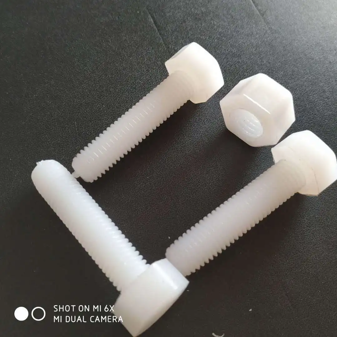 High Quality Plastic Hex Head Nylon Bolt And Nut