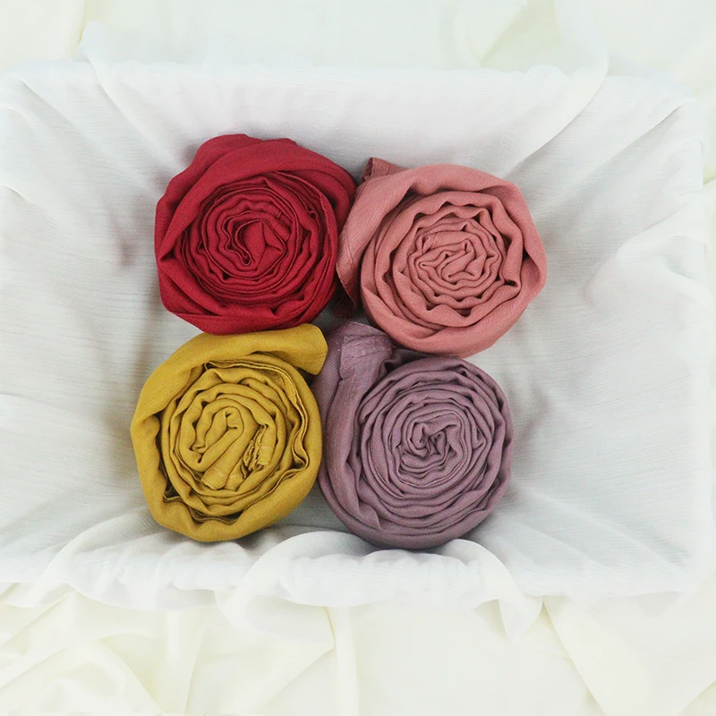 double stitching modal hijab shawls scarf for Muslim women bawl scarves hijabs Australia popular