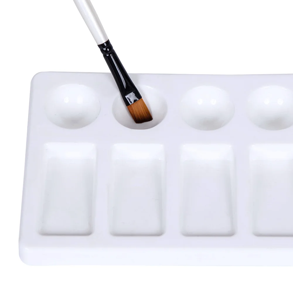 SINOART 19X11cm 10 Wells Artist Watercolor palette Acrylic Oil Artist Plastic Palette