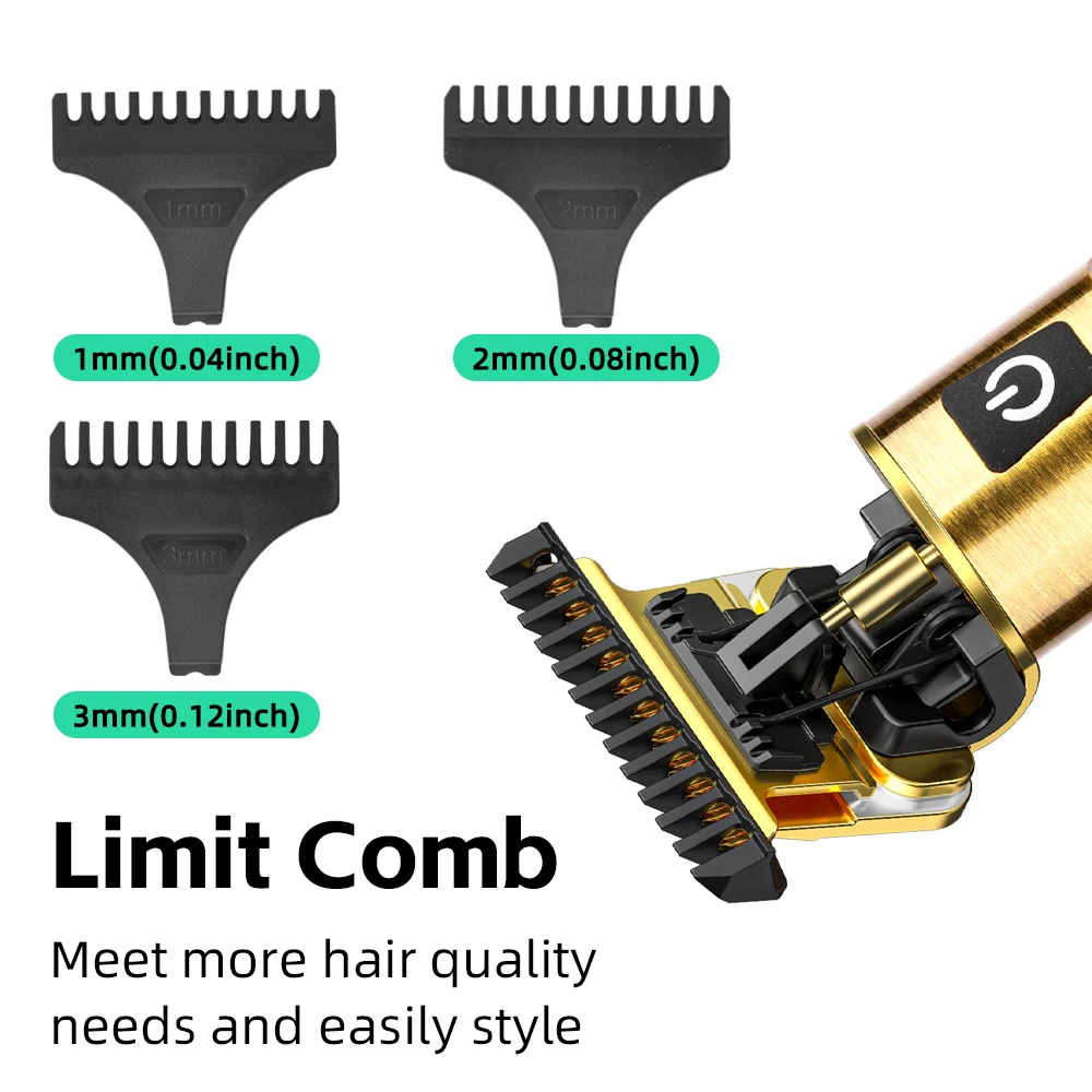 Kezu Trimmer Hair Clipper Rechargeable Hair Cutting Machine - Professional Barber Supply, Supports Customized Logo, Hair Trimmer