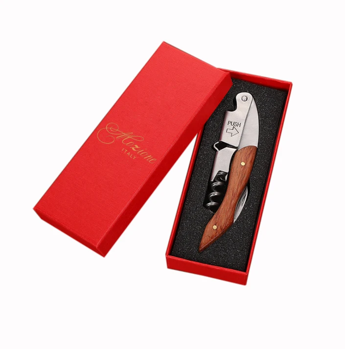 Nice Bottle Opener Waiters Cork Screw Opener Bartenders Multi Colored Classic All in one Corkscrew Double Hinged Corkscrew