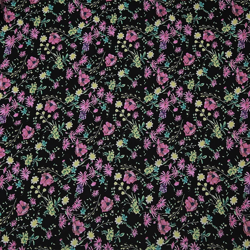 
100% Viscose Rayon Twill Dress Fabric Printing 