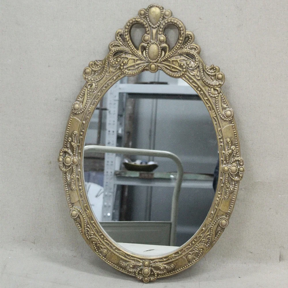 Luckywind изящное французское стильное Золотое декоративное овальное деревянное настенное