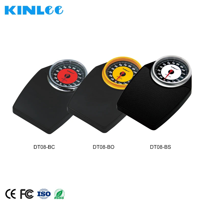 Hot Selling Metal Thin Design Personal Body Scale 160kg  Mechanical Personal Weighing Scale Big Dial Scale