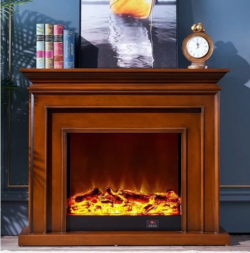 Factory Wooden Fireplace Premium Handcrafted Traditional Wooden Fireplace with Elegant Carvings and Durable Finish