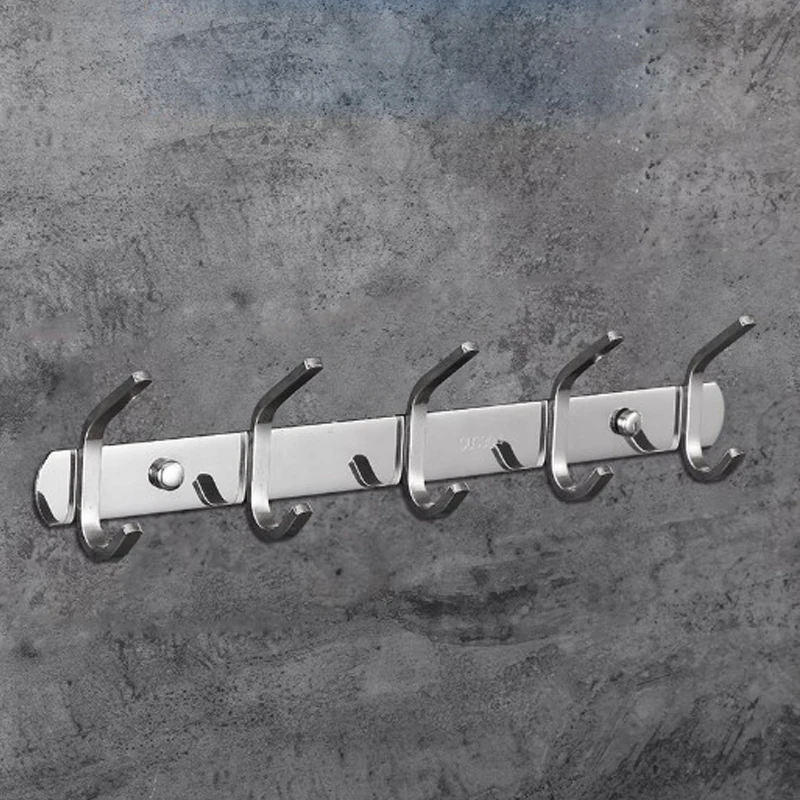 
Bathroom accessories stainless steel solid wall coat hook 5 hooks 