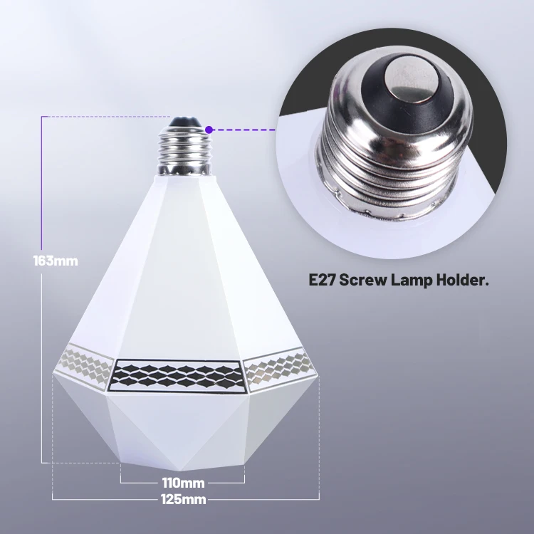 Smart Home LED Bulbs Bluetooth Compatible A19 Full Color Changing Light Bulbs with remote