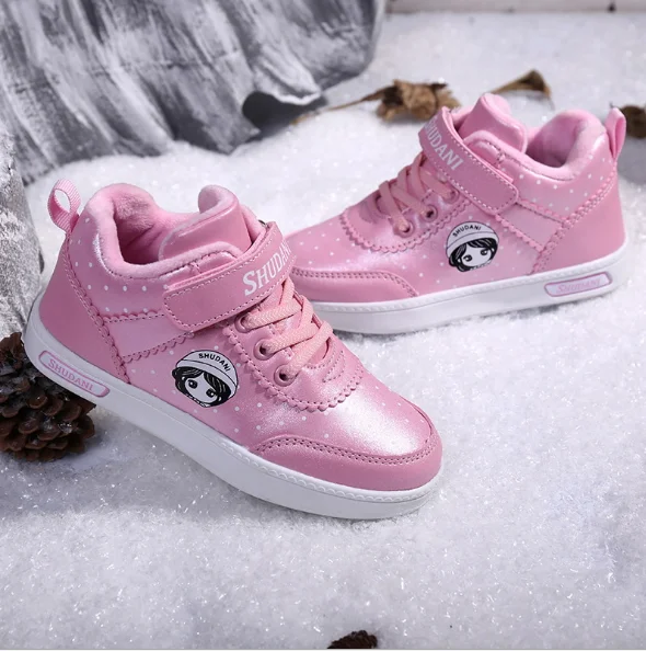 SUNTOP footwear sapatos Winter 2019 high quality cute children high top casual shoes wholesale cheap warm casual shoes