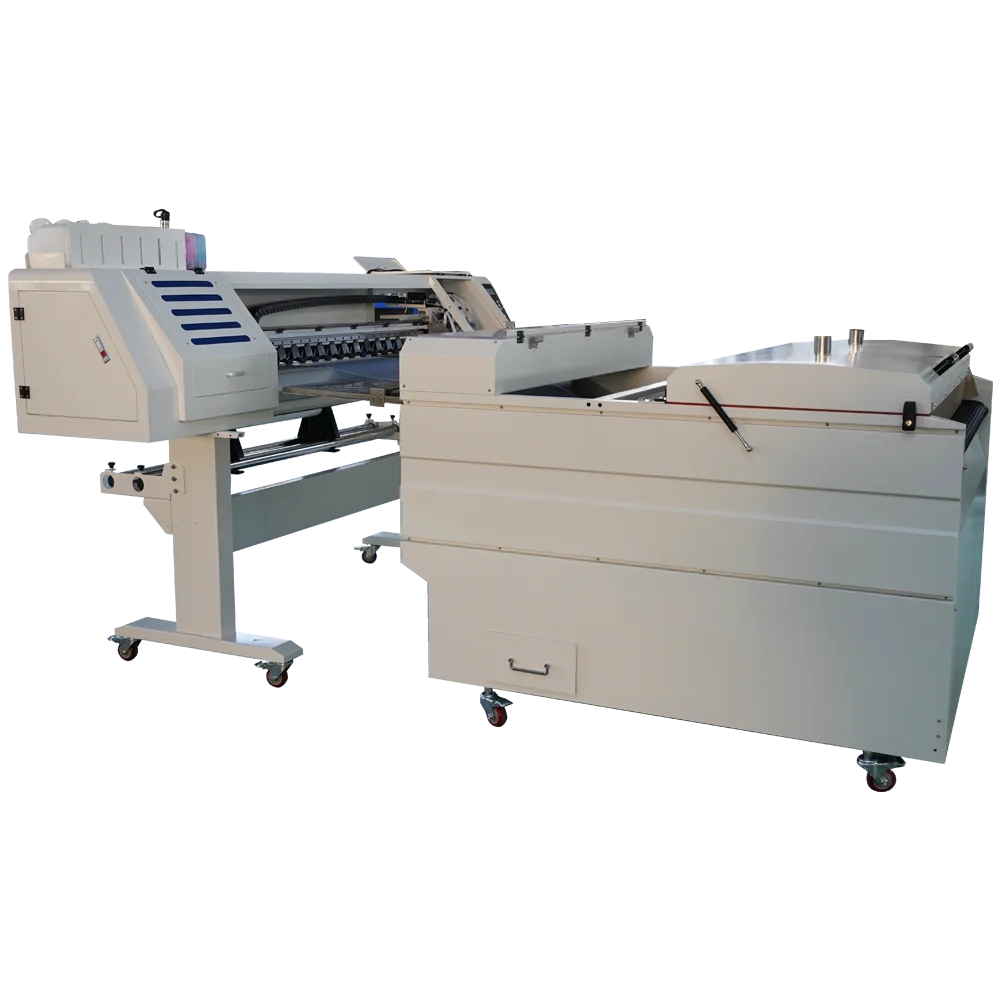 2022 лучшая 60 см 4 головки DTF печатная машина с неоновыми цветами 24 дюйма DTF принтер с печатными головками i3200