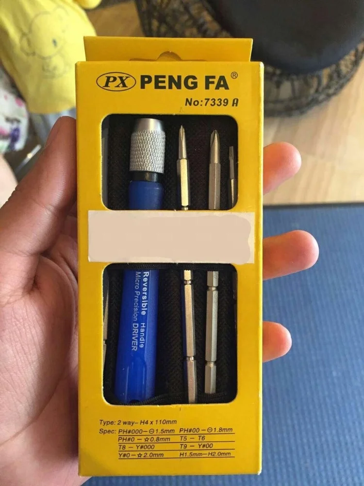 Reversible Drive 8 in 1 Pocket Precision Screwdriver Set