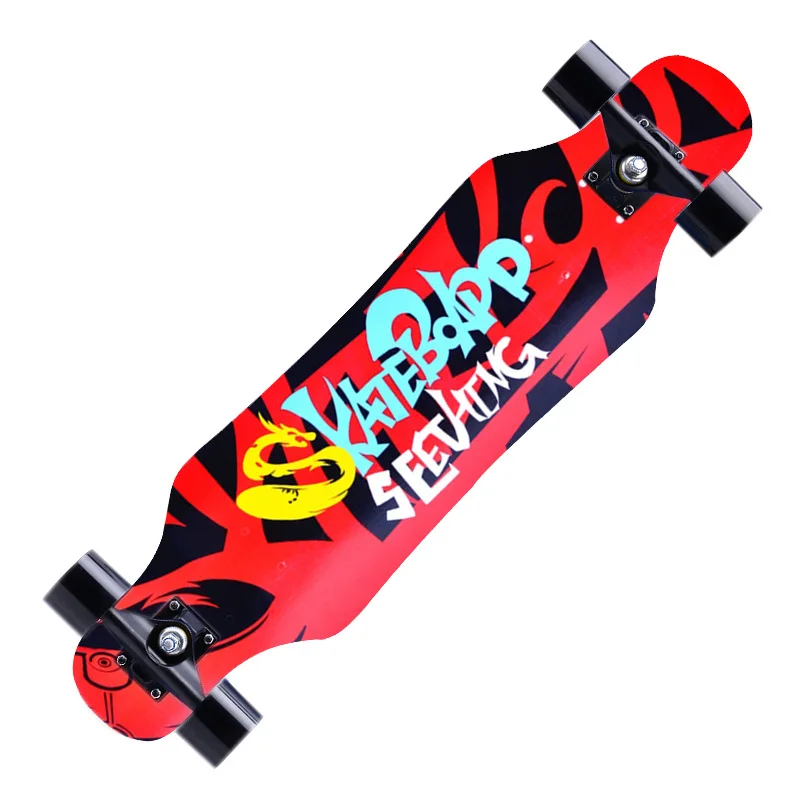 
Wholesale new four-wheel longboard highway adult brush street land surfing skateboard 