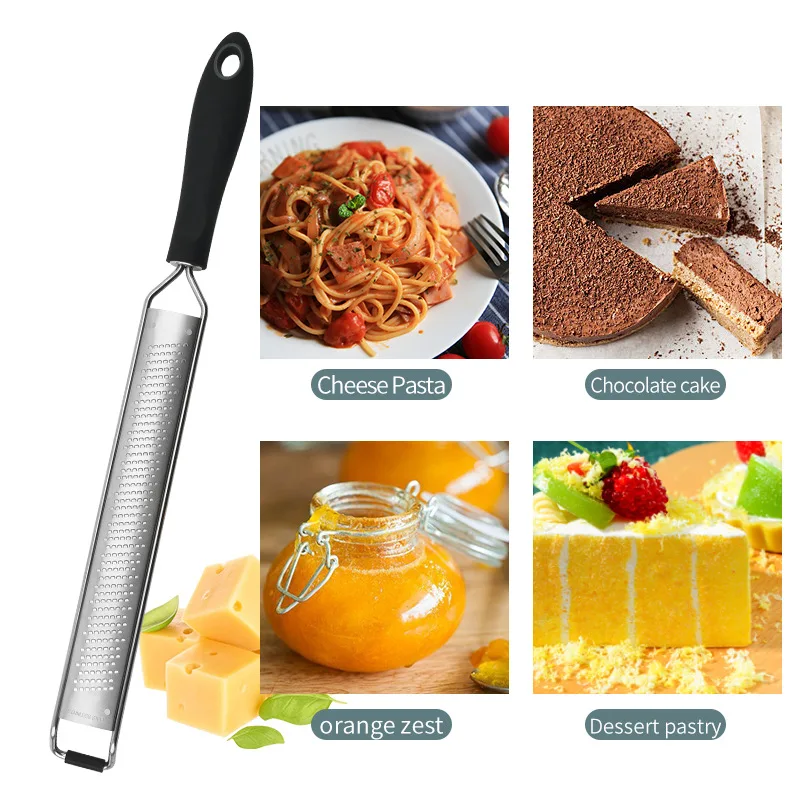 304 Stainless Steel Cheese Grater Lemon Zester Kitchen Gadget Vegetable Cheese Grater Shredder Halloween, Christmas