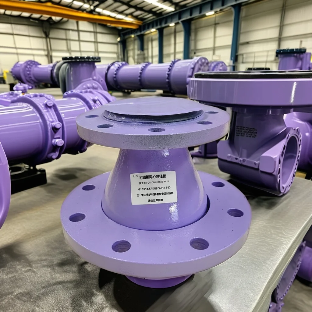 Customized Strong Acid and Alkali Resistant High Temperature Carbon Steel Lined PTFE Straight Pipeline