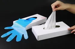Cheap Price Disposable Kitchen Food Gloves CPE TPE Material  PE Gloves for Barber Beauty Salon