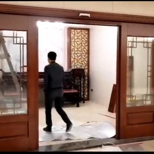 Auto dooor H3 automatic sliding wooden door