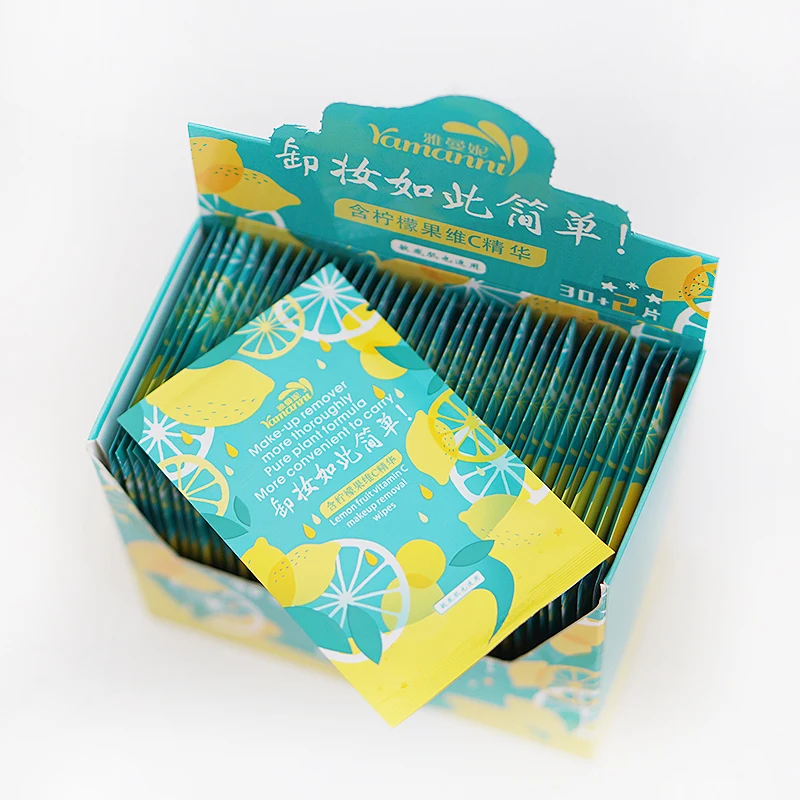 Makeup Remove Kits for Women and Girls Beauty Shanghai Makeup Remover Towel Makeup Remover Wipes Eco Friendly 32 Pcs Per Box