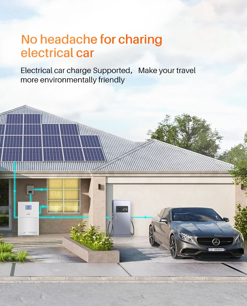 Techfine 5kWh all in one 5.5KW hybrid solar inverter LFP battery pack 5500wh container energy storage system