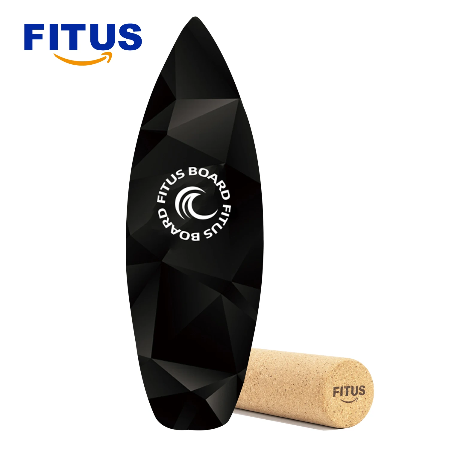 FITUS Wooden Balance Board Roller Free Style Long Rocker Board Skateboard