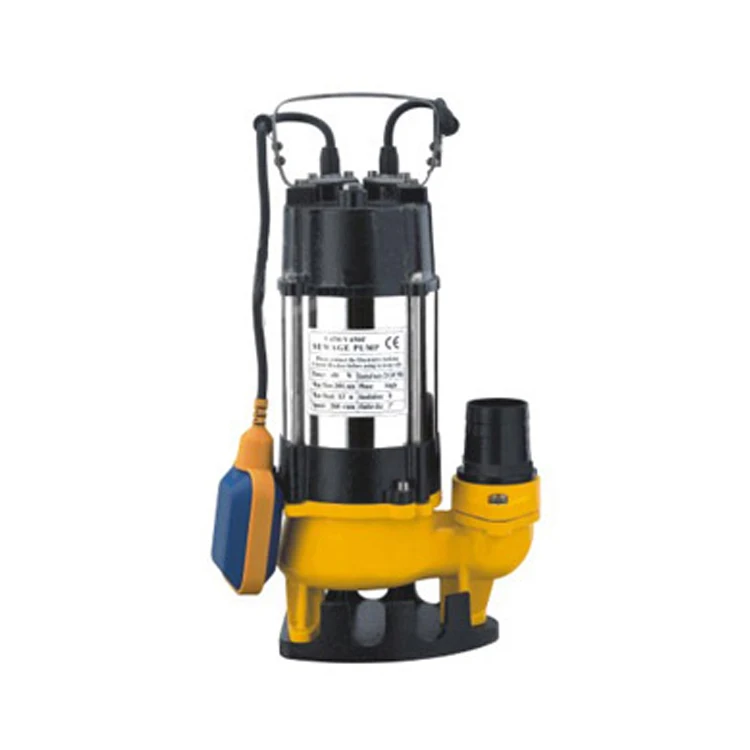 750w 1hp V750F Cast iron elettropompa Electric flood control drainage sewage water pump with float switch
