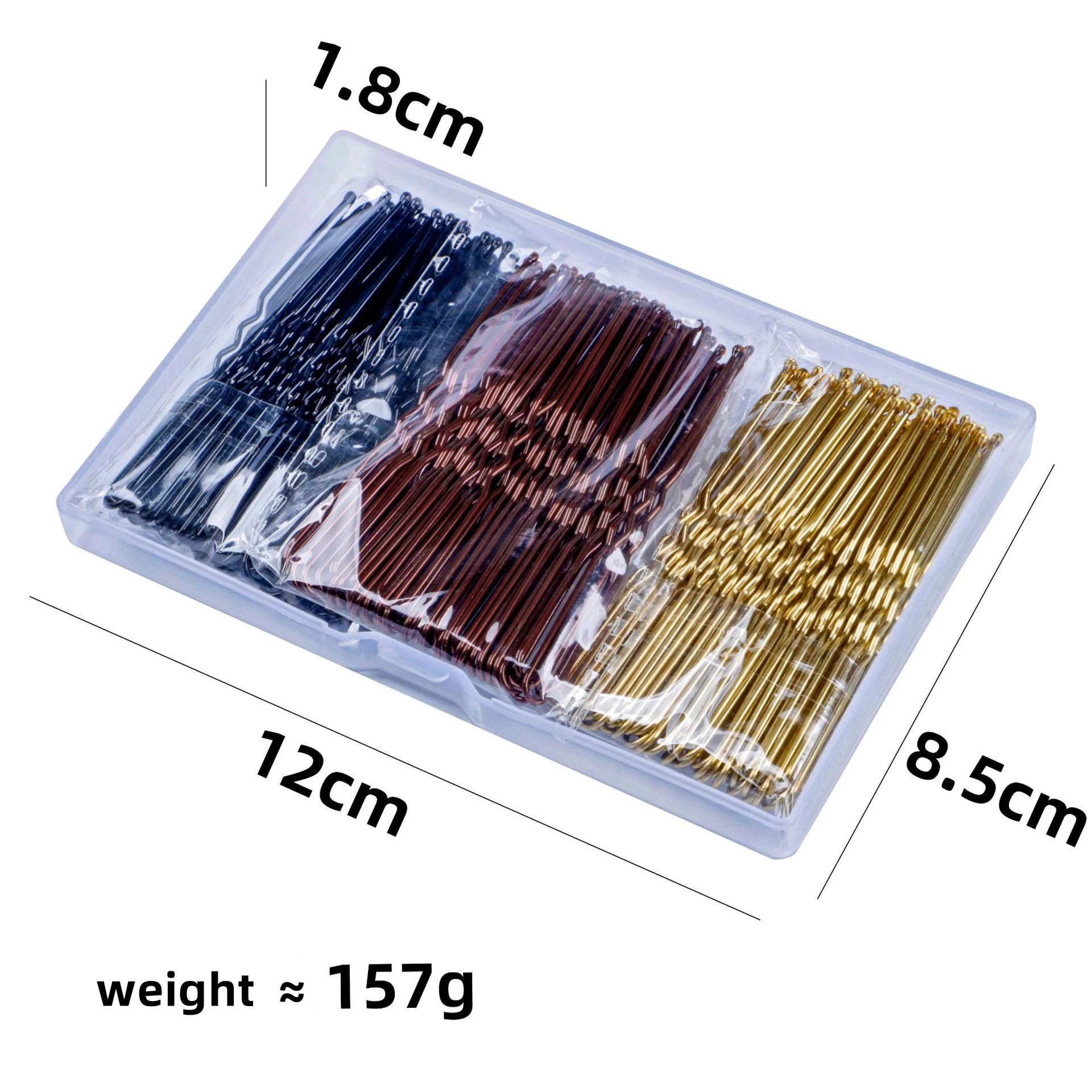 100pcs U Shaped Hair Pins Kit Hair Clips Bobby Pins Hair Clips for Women Girls and Hairdressing Salon