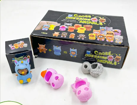 Kids Adult Tricky Depression Pinch Toys Stress Relief Funny TPR Material Cute Ghost Wear Dress Up Bubble Sensory Squeeze Toy