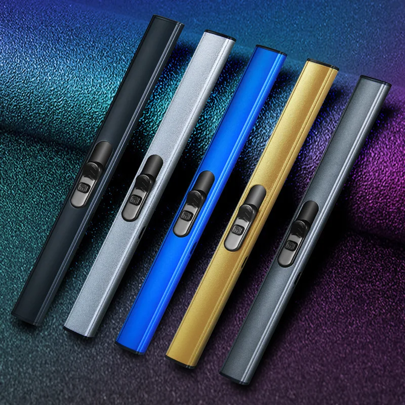 Wholesale Custom Metal Candle Usb Rechargeable Electric Retractable Sublimation Arc Plasma Torch Lighters