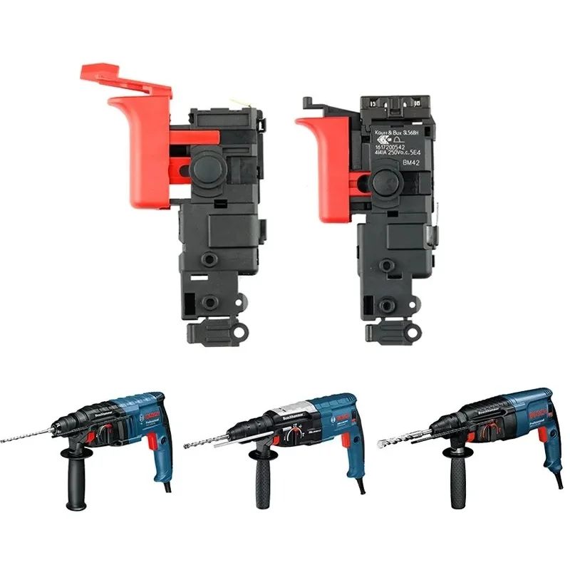 Boschs GBH2-20/2000/22/24/26E/28/DRE Electric Hammer Impact Drill Control Switch Speed Reversing Switch Replacement Repair Parts