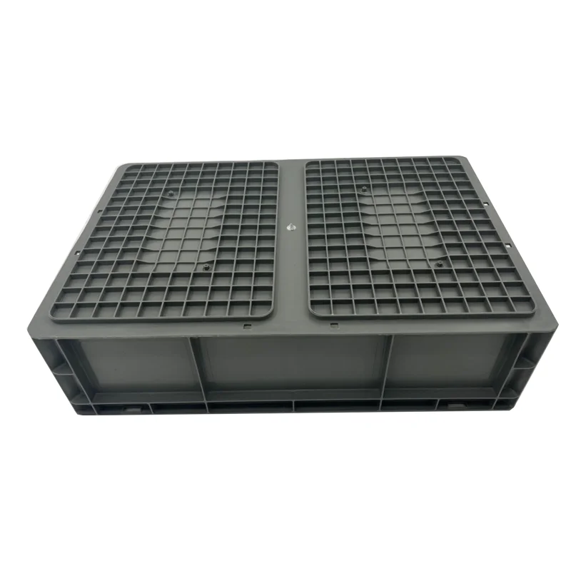 Nestable Recyclable PP Euro Box Logistics Crate Solid Plastic Container for Storage