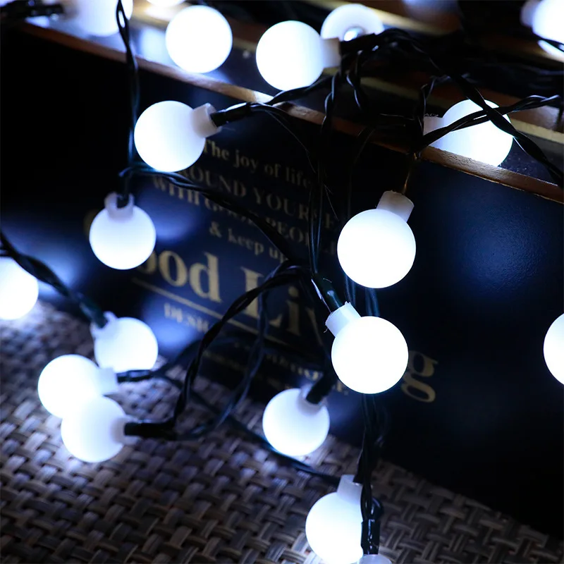 USB remote control round ball small string light battery light Room for Christmas decoration outdoor camping star lights