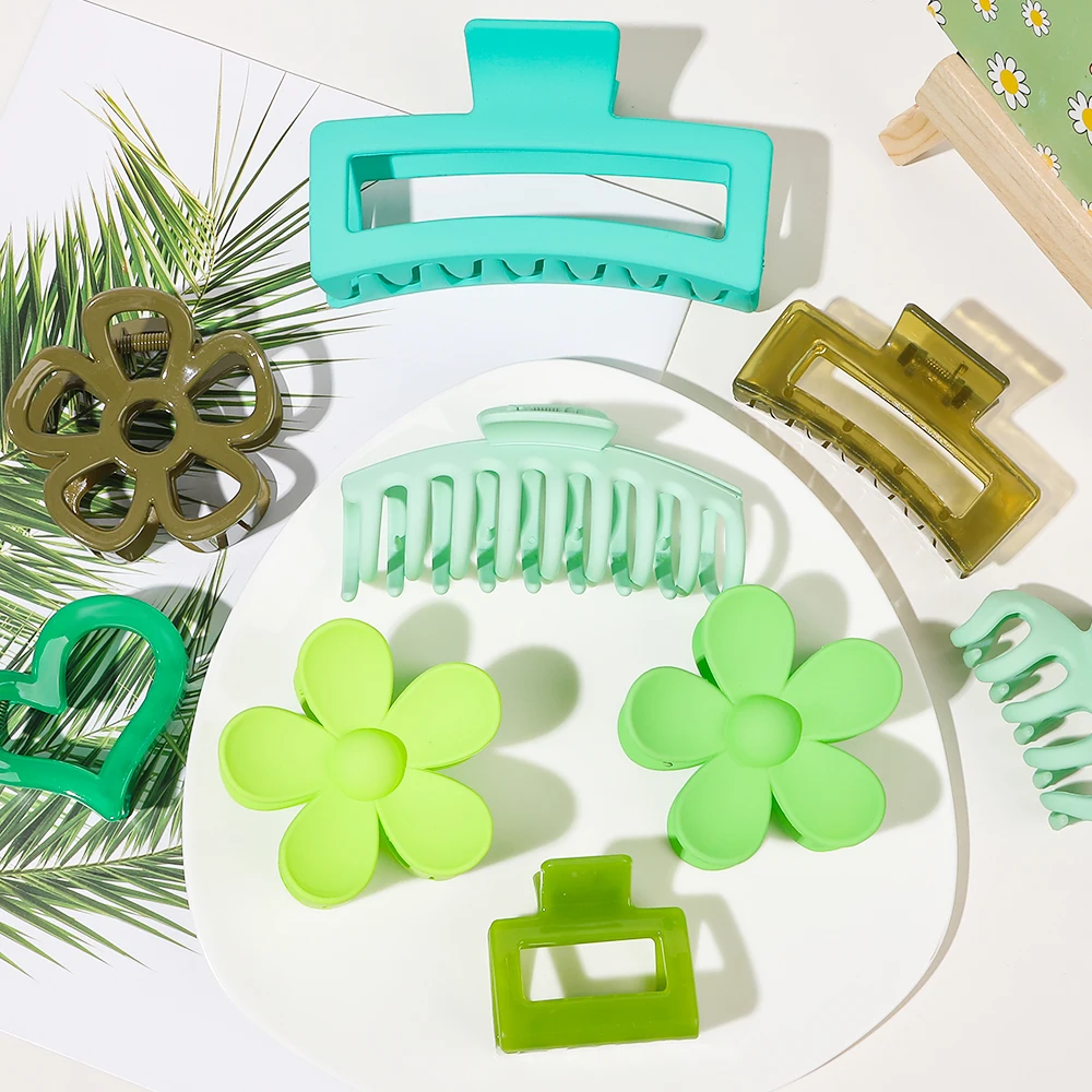 2023  Large Hair Claw Clips Nonslip Big clamps Perfect Jaw Matte hair clips for Women and Thinner hair styling