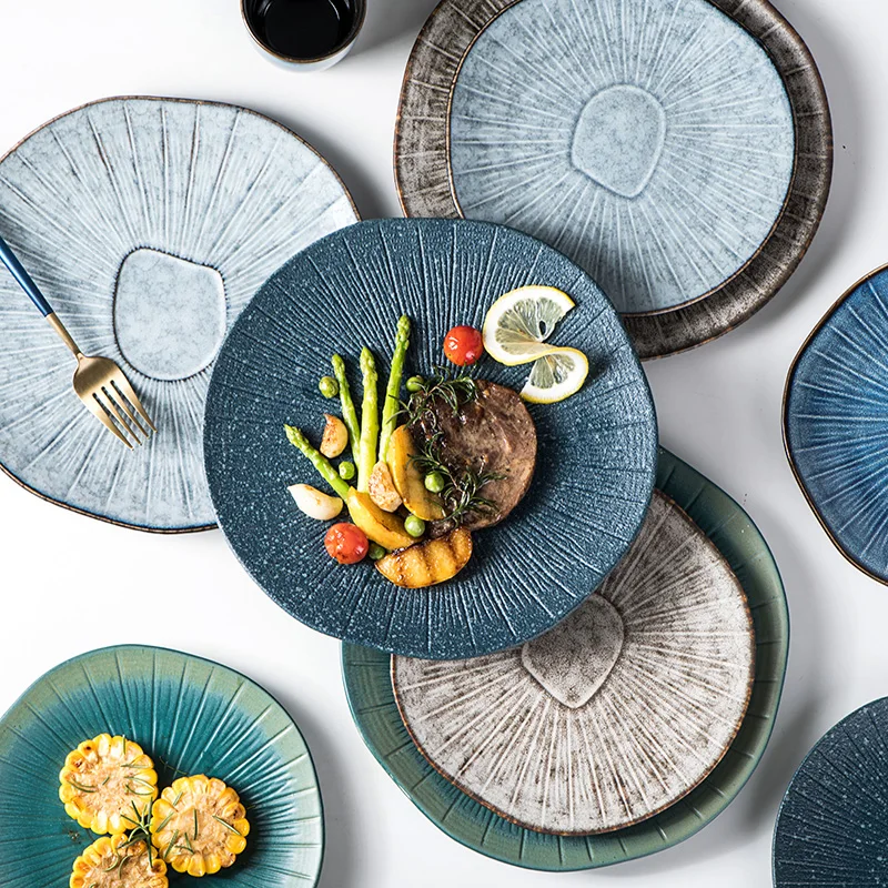 Factory Direct Nordic Hotel Multiple Colour  Restaurant Porcelain Dish Ceramic Dinner Plates Plates Ceramic Plate Sets