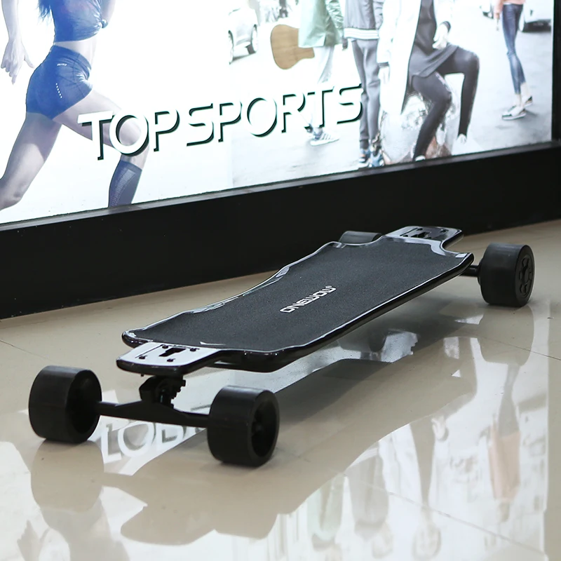 2020 newest sinked style carbon fiber electric skateboard,hub motor dual drive 1200W DKP electric longboard